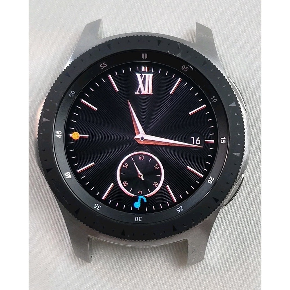 Samsung Galaxy Watch SM-R800 Smartwatch 46mm Stainless Steel - Black No Band - Picture 7 of 14